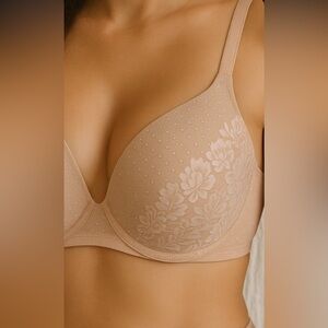 Elegant Cream Lace Bra